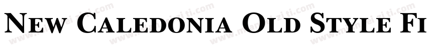 New Caledonia Old Style Figures字体转换